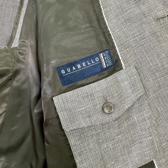 Joseph Abboud Heritage Blazer Mens 44R Wool Linen GUABELLO Sport Coat Jacket EUC - Picture 6 of 12